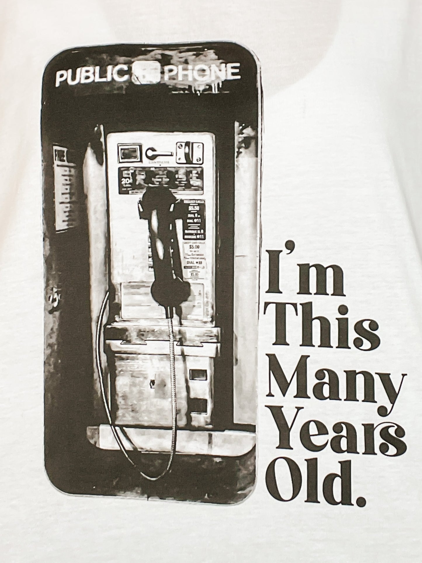 I'm This Many Years Old Graphic Tee