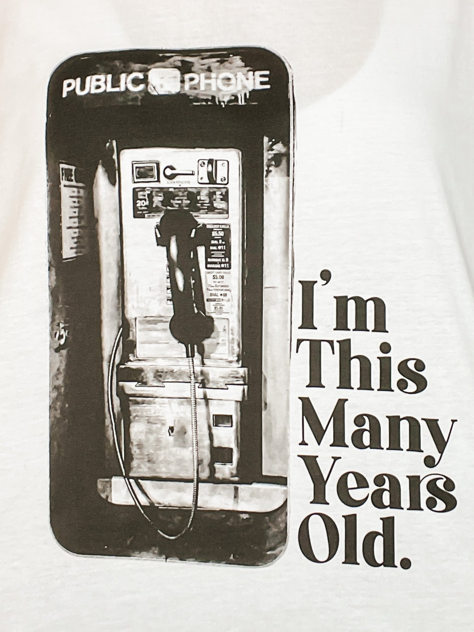 I'm This Many Years Old Graphic Tee