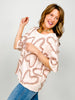 All Over Heart Patchwork Relaxed Casual Top