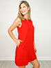Sleeveless Scuba A-Line Mini Dress