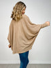 Dolman Sleeve Open Front Cardigan in MOCHA