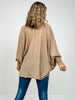 Dolman Sleeve Open Front Cardigan in MOCHA