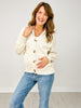 Camp Jacquard Toggle Button Knit Cardigan