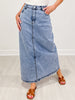 Flare Denim Long Skirt