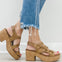 Pierre Dumas Mood-2 Wedges in Taupe