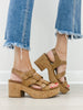 Pierre Dumas Mood-2 Wedges in Taupe
