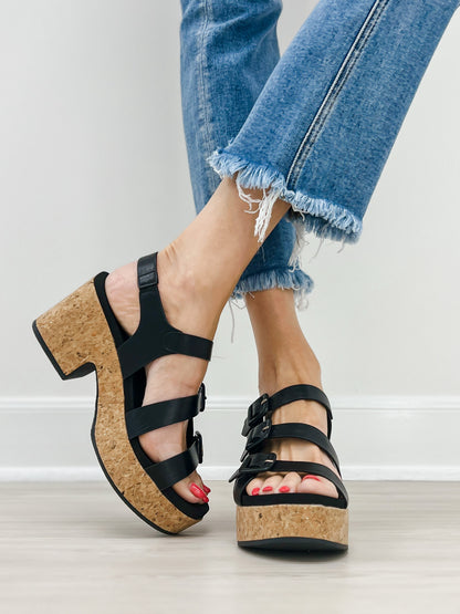 Pierre Dumas Mood-2 Wedges in Black