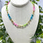 Multi Colored Enamel and Gold Chain