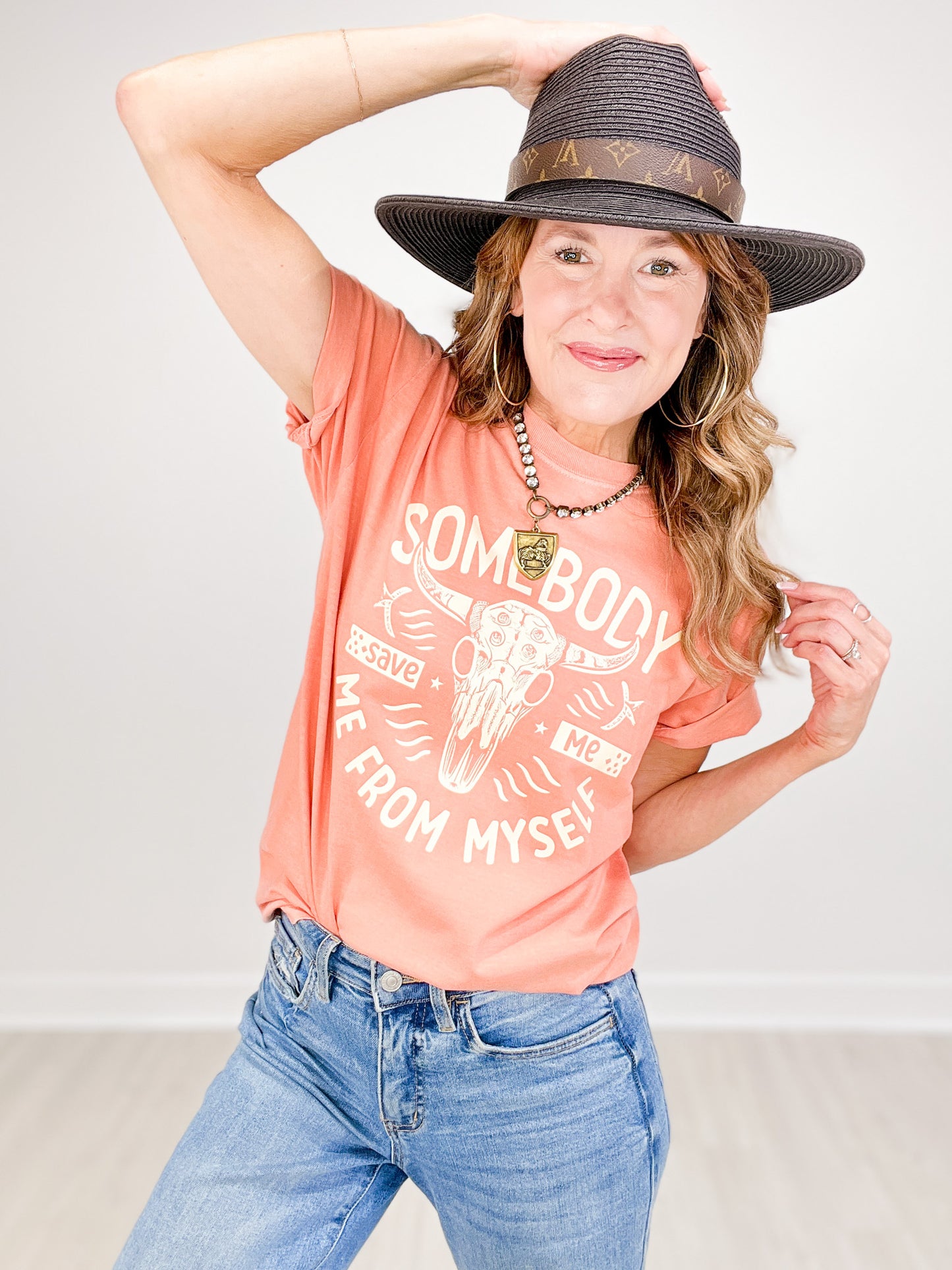 Somebody Save Me From Myself Graphic Tee