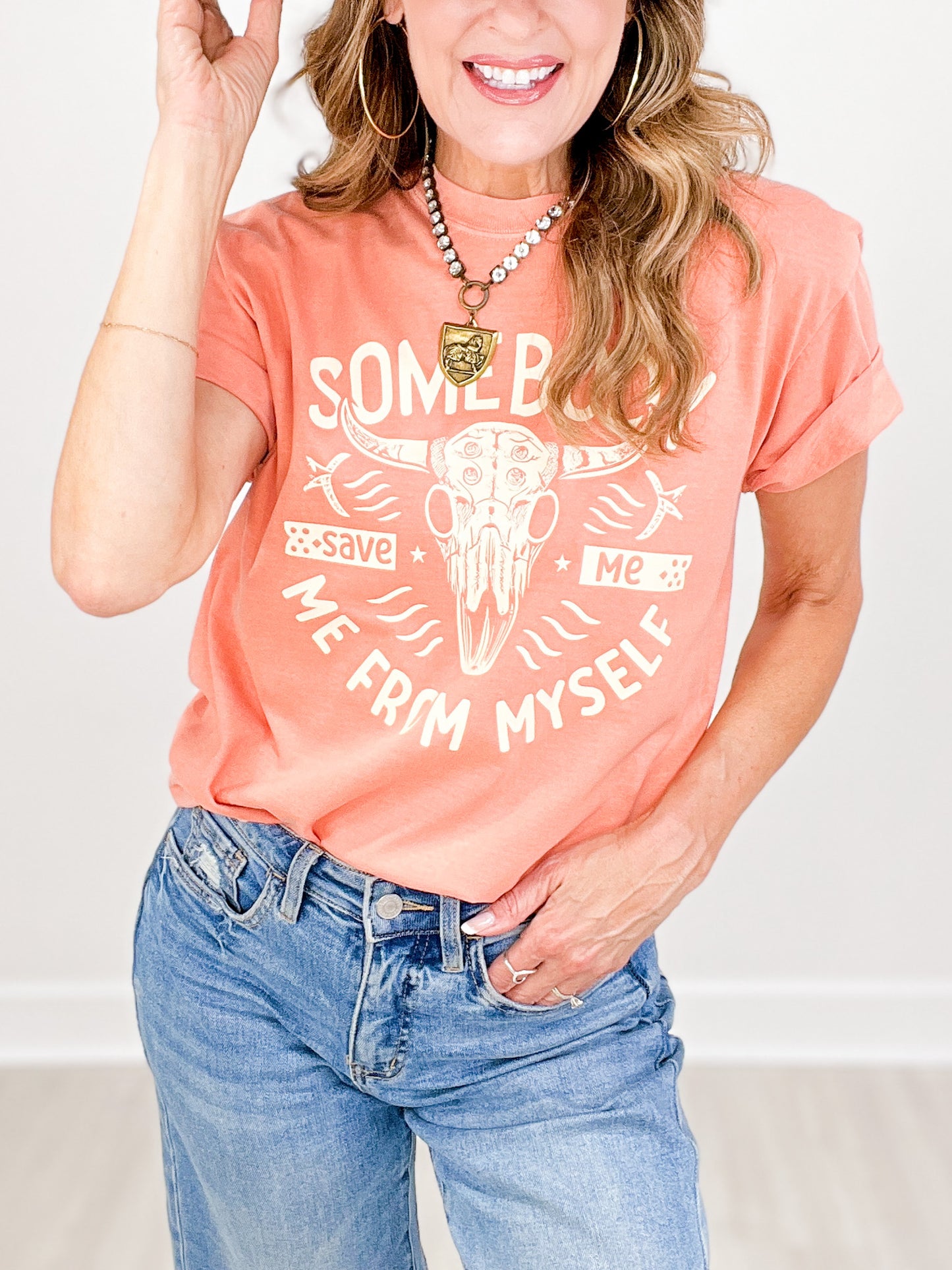 Somebody Save Me From Myself Graphic Tee