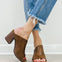 Pierre Dumas MORGEN-13 Block Heel Sandal in New Tan