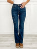 Judy Blue KARMA Hi-Rise Cargo Bootcut Non-Distressed Jeans