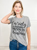 Only a Morning Person on Christmas Rhinestone Graphic Tee