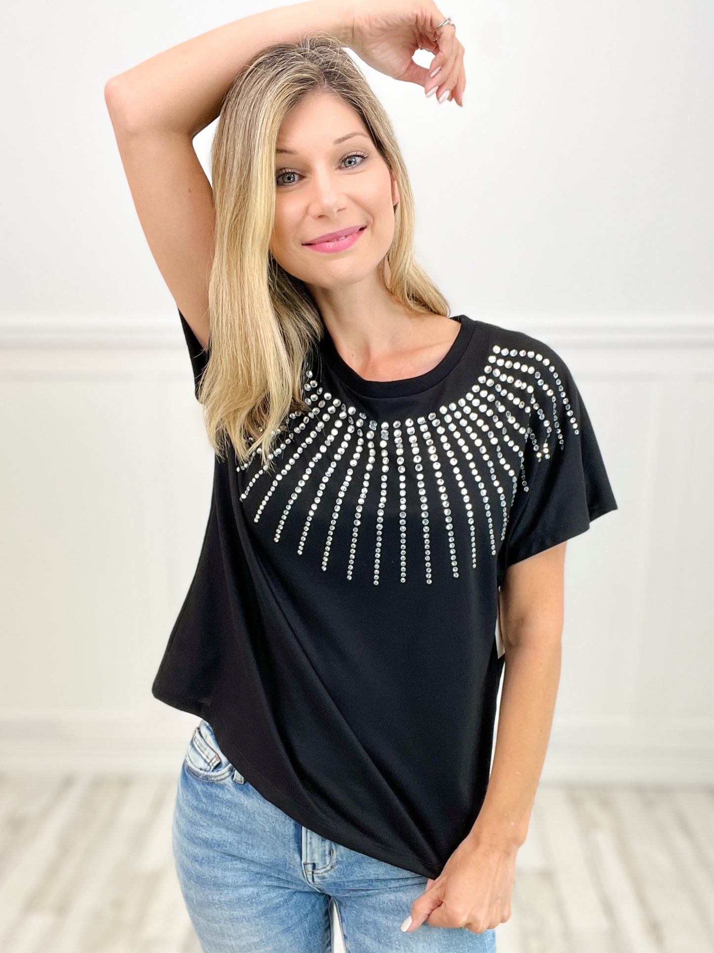 Never Go Out of Style Rhinestone Top