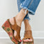 Pierre Dumas FLYNN-5 Wedges in New Tan