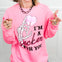 I'm a Sucker For You Pink Foiled Sweatshirt Top