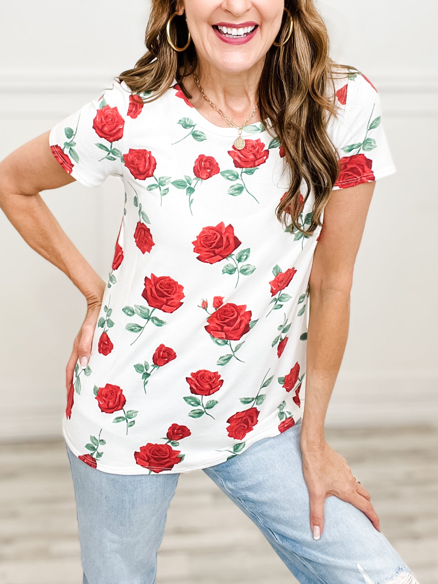 FLORAL PRINT T-SHIRT