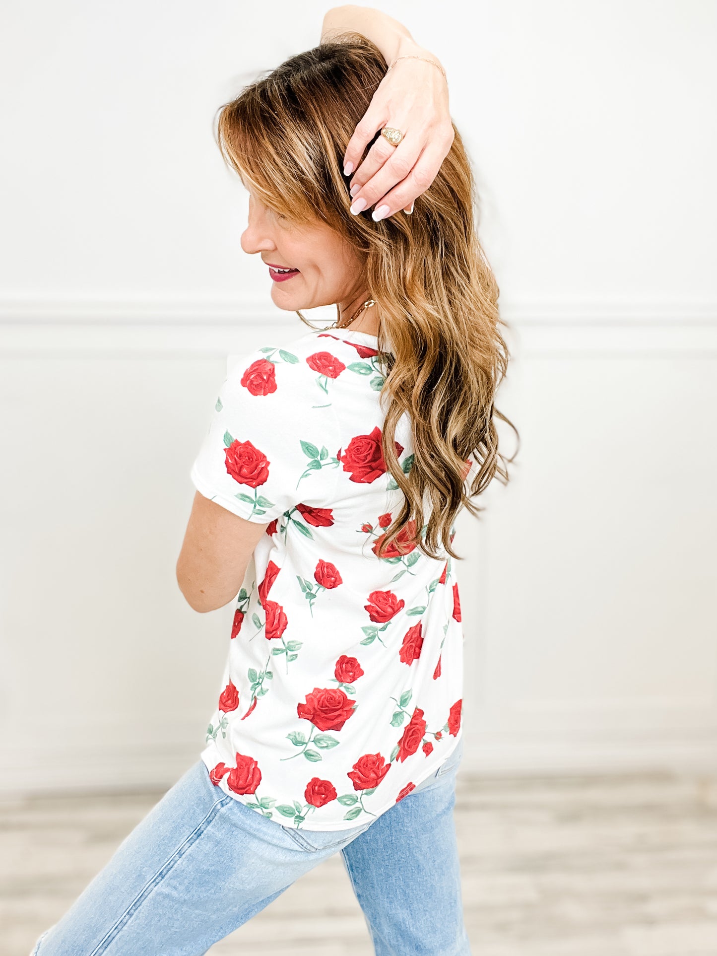 FLORAL PRINT T-SHIRT