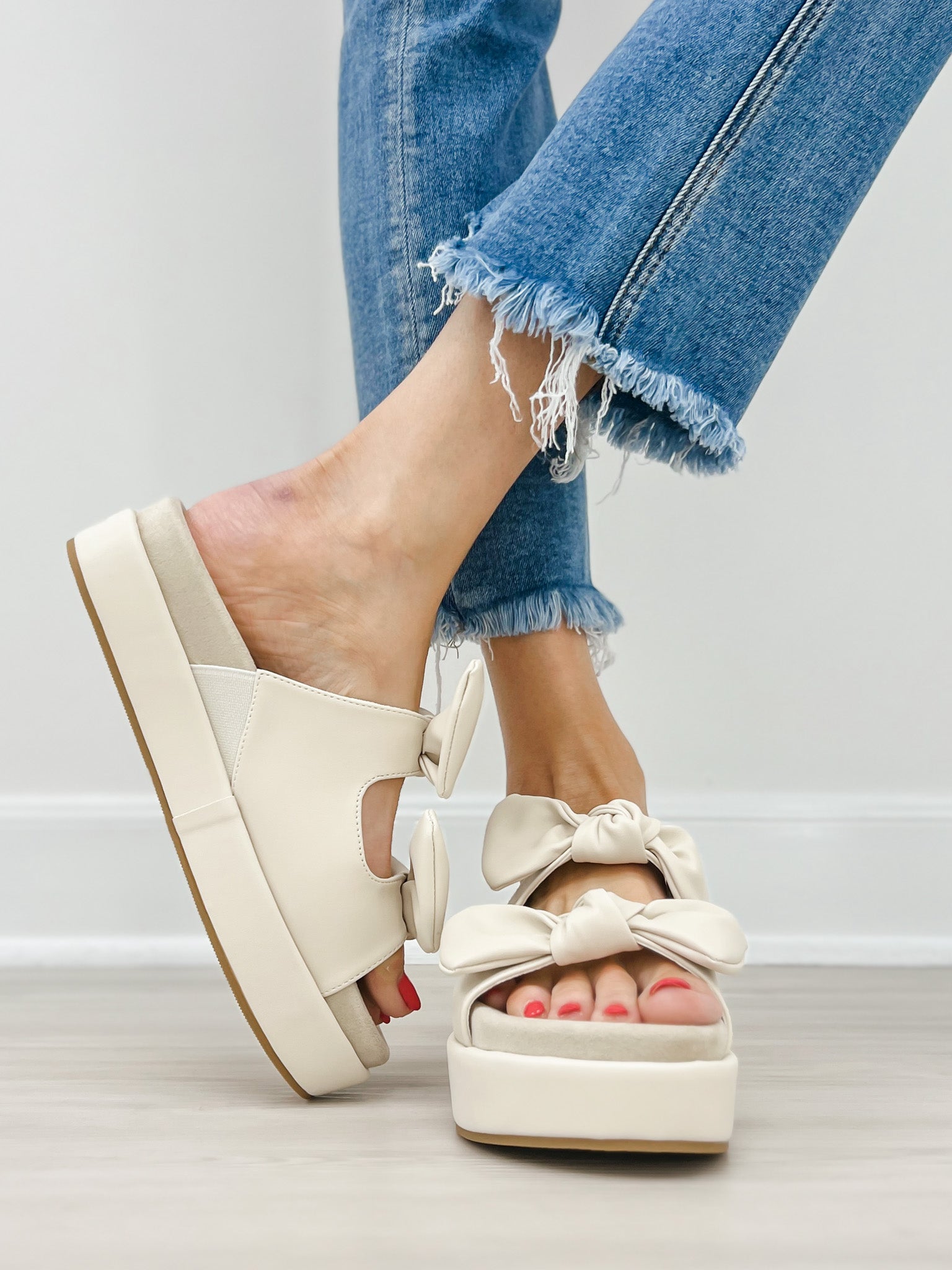 Pierre Dumas MIND-1 Double Bow Platform Sandals