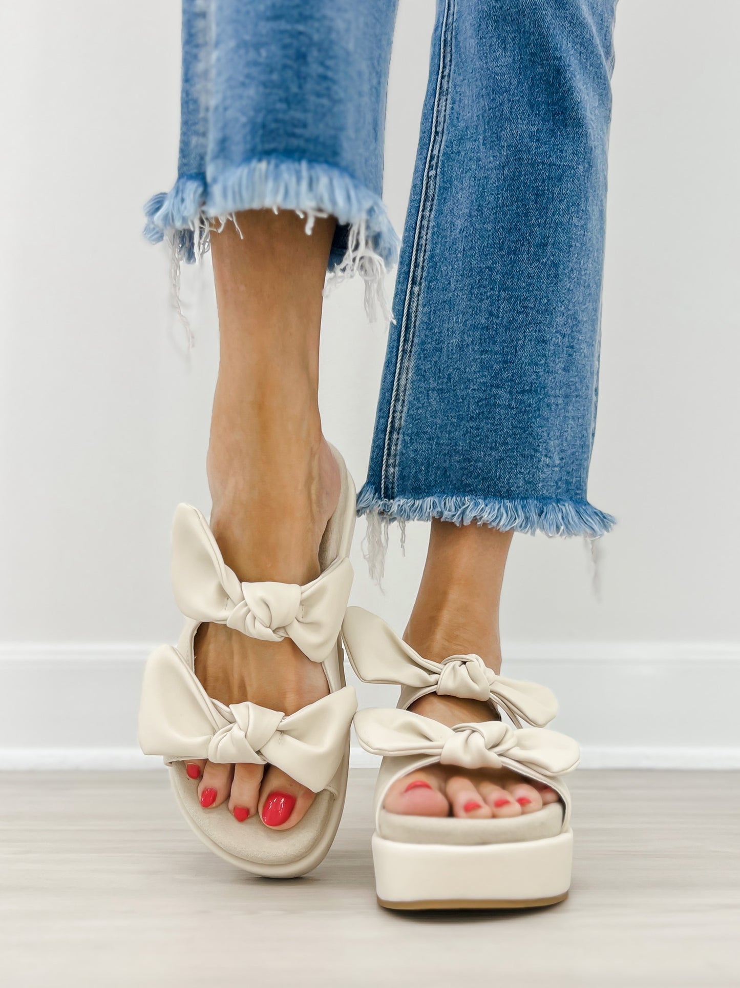 Pierre Dumas MIND-1 Double Bow Platform Sandals