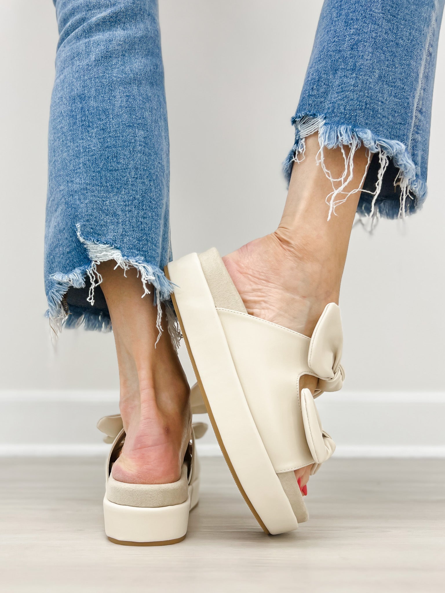 Pierre Dumas MIND-1 Double Bow Platform Sandals