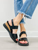Pierre Dumas Expand-6 Sandals in Black