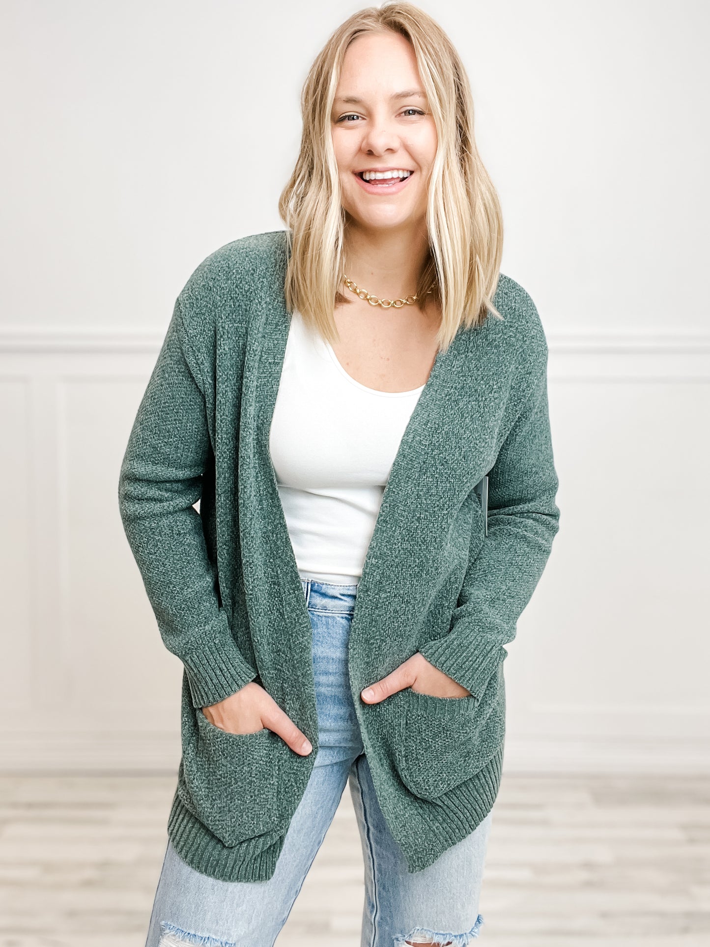 MELANGE OPEN FRONT SWEATER CARDIGAN