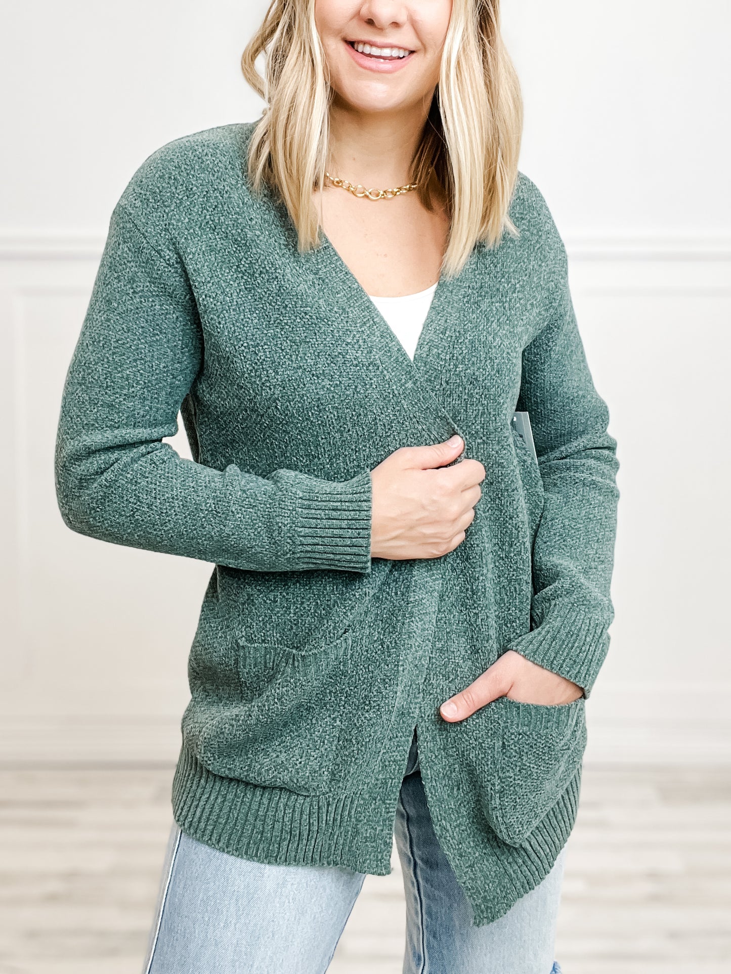 MELANGE OPEN FRONT SWEATER CARDIGAN