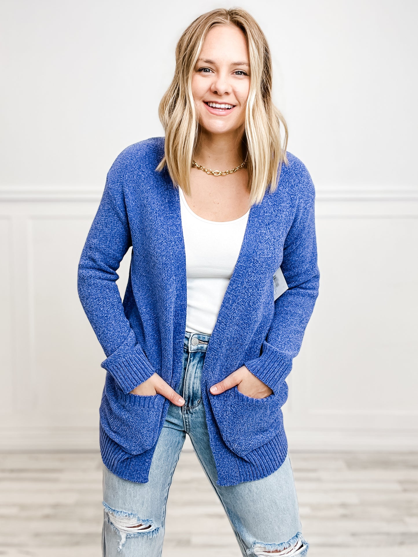 MELANGE OPEN FRONT SWEATER CARDIGAN