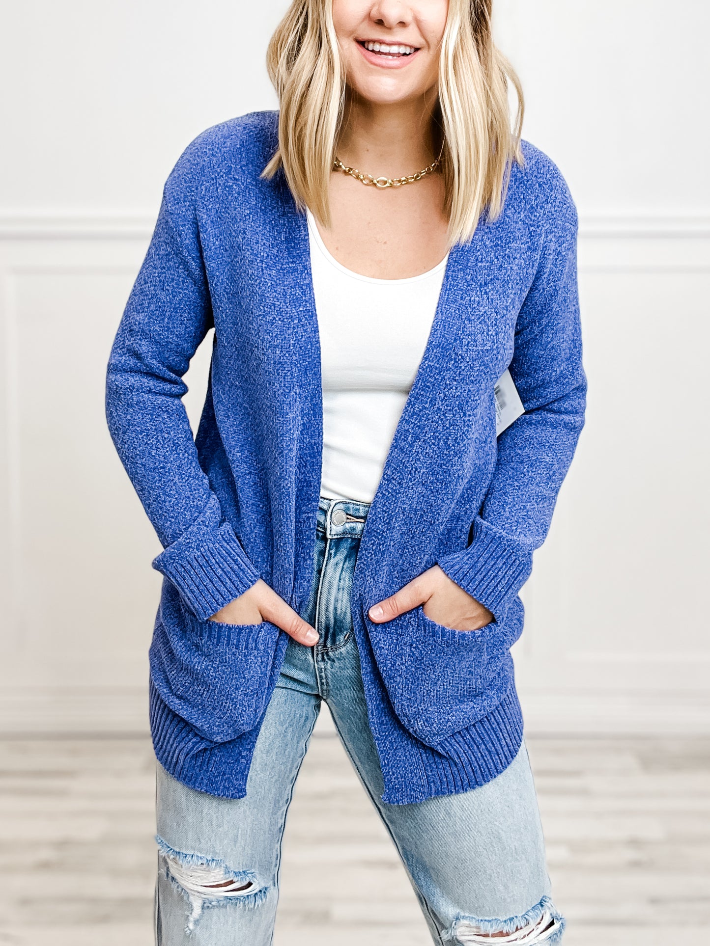 MELANGE OPEN FRONT SWEATER CARDIGAN