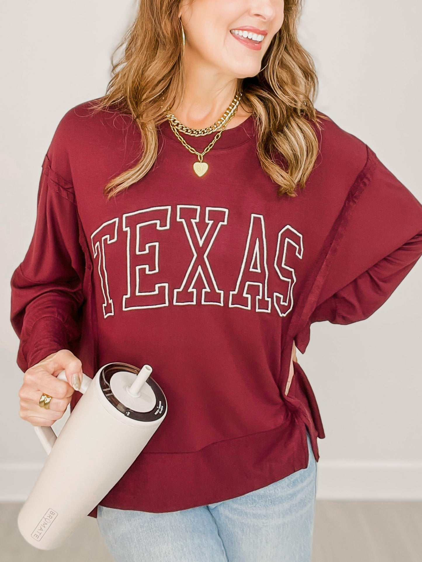 Long Sleeve French Terry TEXAS Sweatshirt