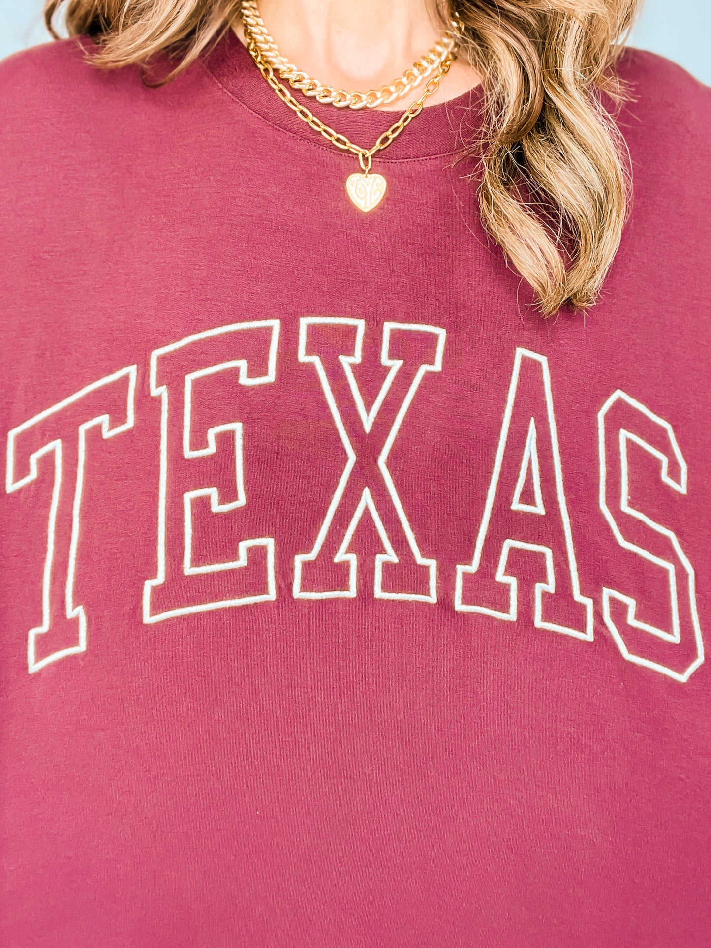 Long Sleeve French Terry TEXAS Sweatshirt
