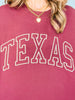 Long Sleeve French Terry TEXAS Sweatshirt