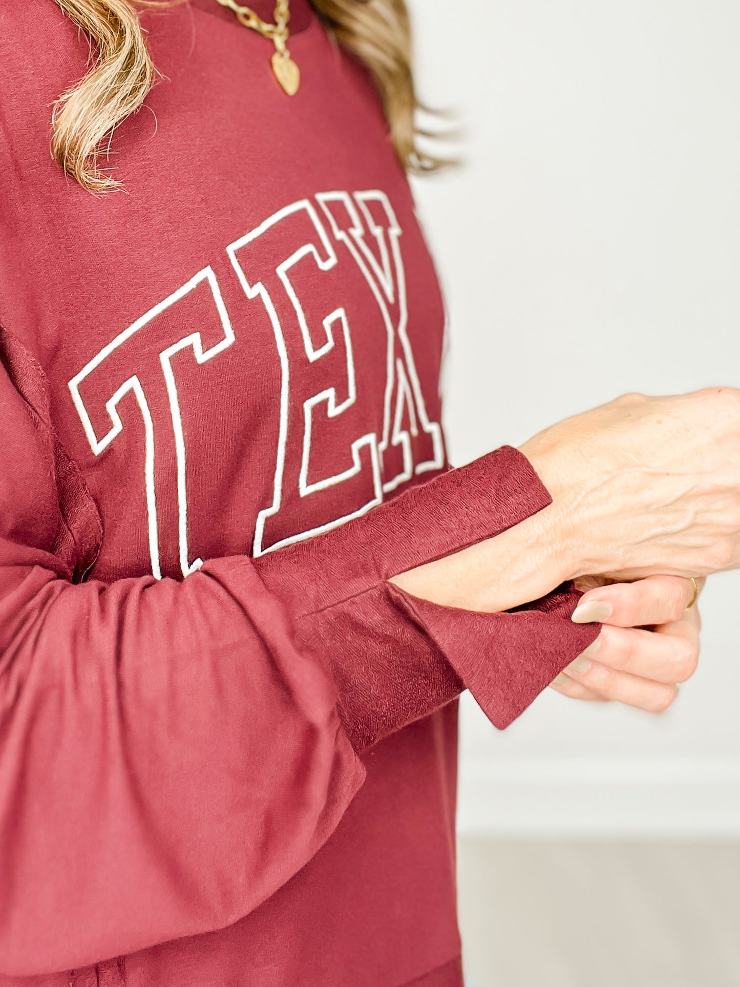 Long Sleeve French Terry TEXAS Sweatshirt
