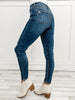 Judy Blue "KENNEDY" Mid Rise Tummy Control Distressed Skinny Denim Jeans