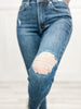 Judy Blue "KENNEDY" Mid Rise Tummy Control Distressed Skinny Denim Jeans