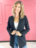 You Go Girl Lined Classic Open Front Blazer