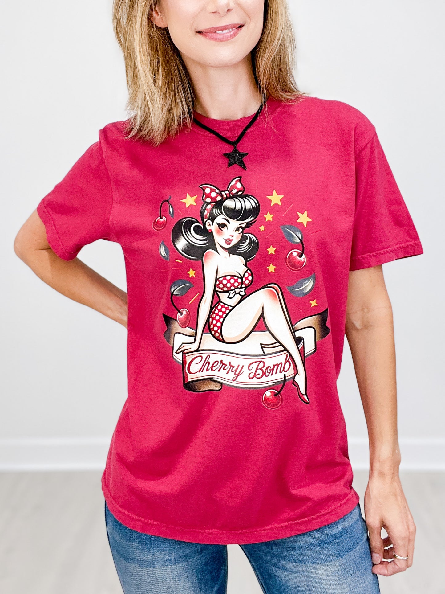 Cherry Bombshell Graphic Tee