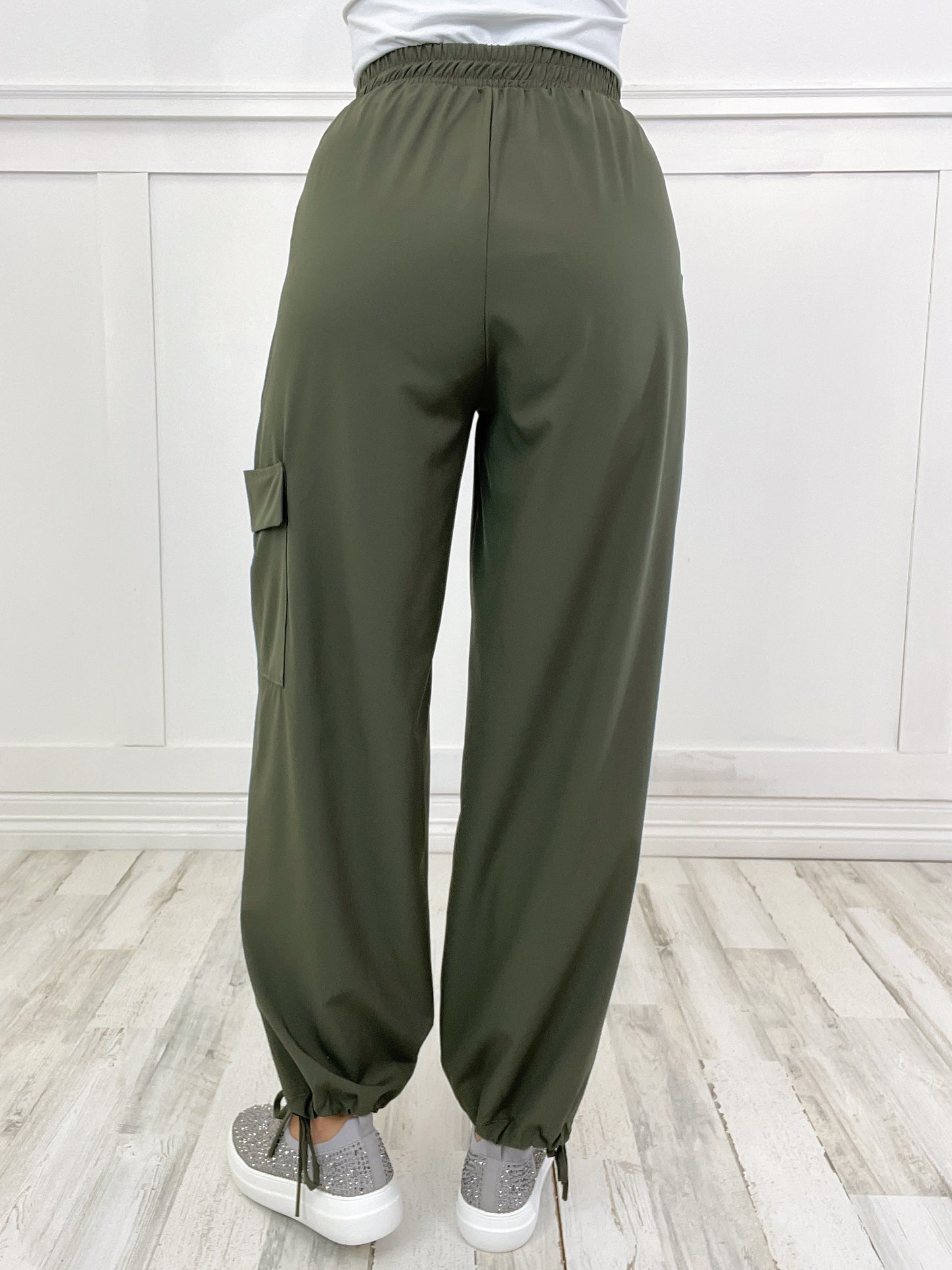 Hips Don't Lie Elastic Band Cargo Pants