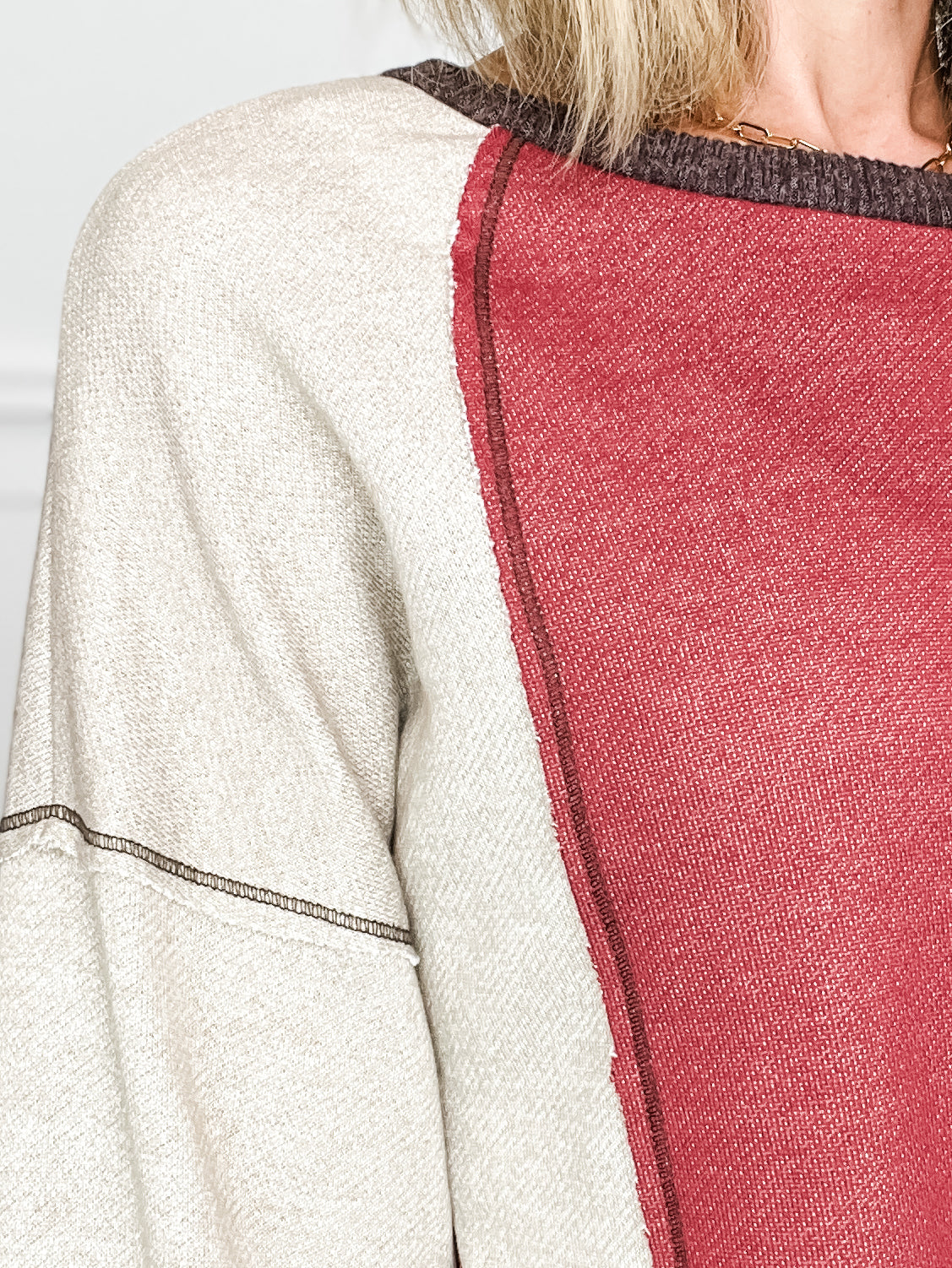 Ooh LaLa Color Block Sweatshirt