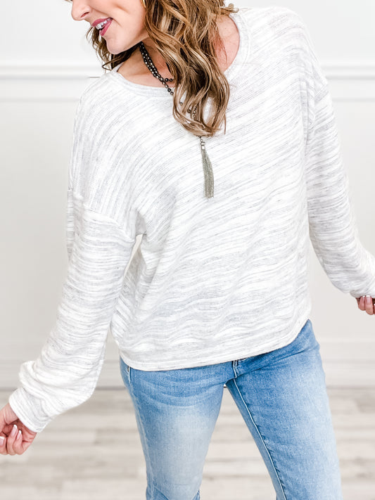 Round Neck Long Sleeve Top