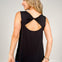 Solid Sleeveless Top With Crisscross Back