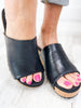 Corkys Saddle Up Wedges in Black