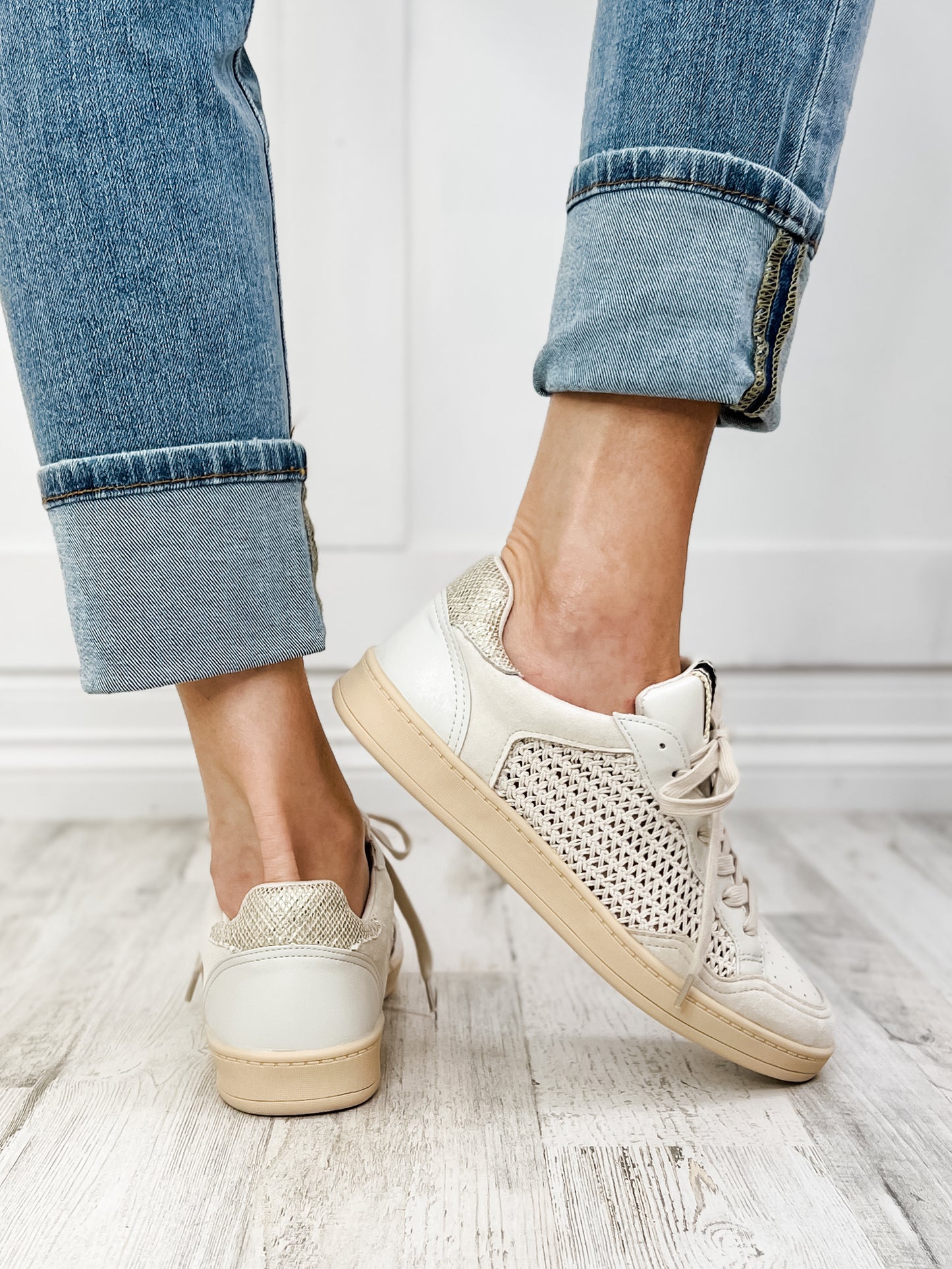 Shu Shop Roma Sneaker in Bone Woven