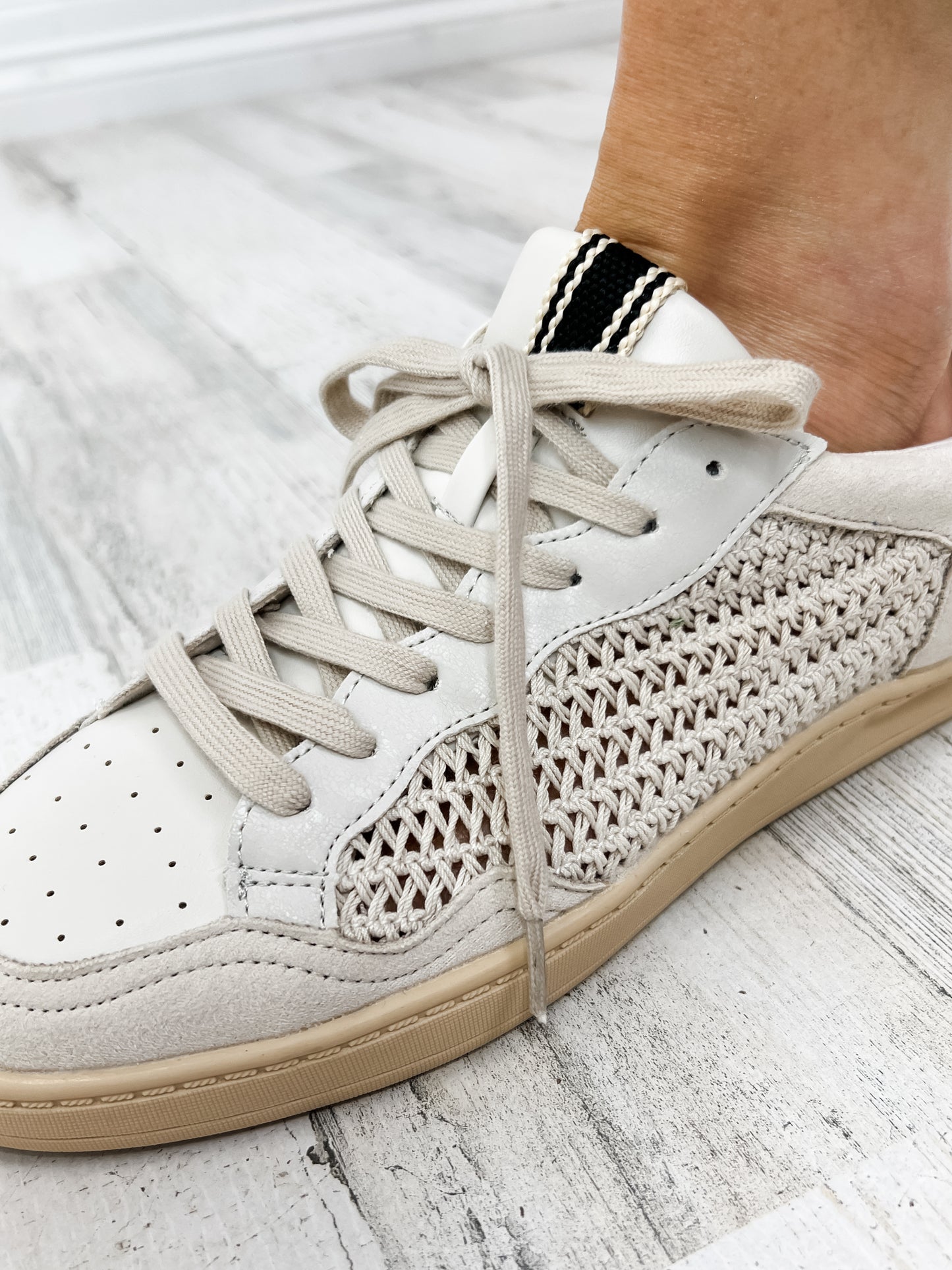 Shu Shop Roma Sneaker in Bone Woven