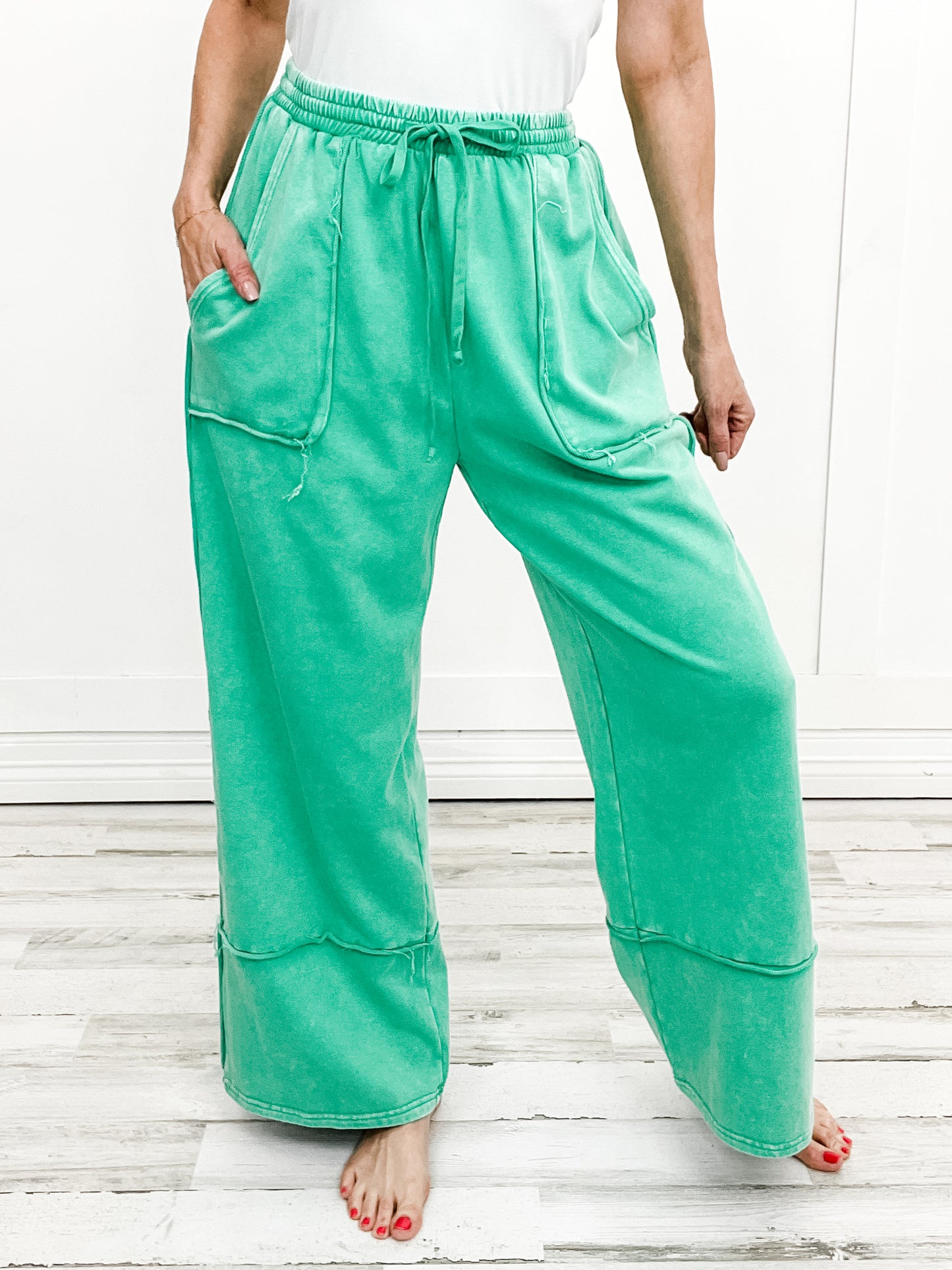 High Pursuit Washed Cotton Terry Lounge Pants