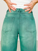 High Rise Distressed Light Weight Wide Leg Jeans