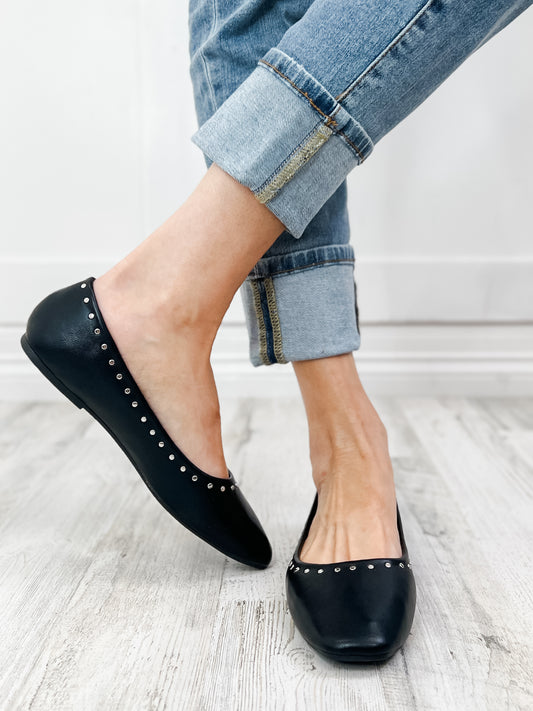 Corkys Just In Time Black Flats