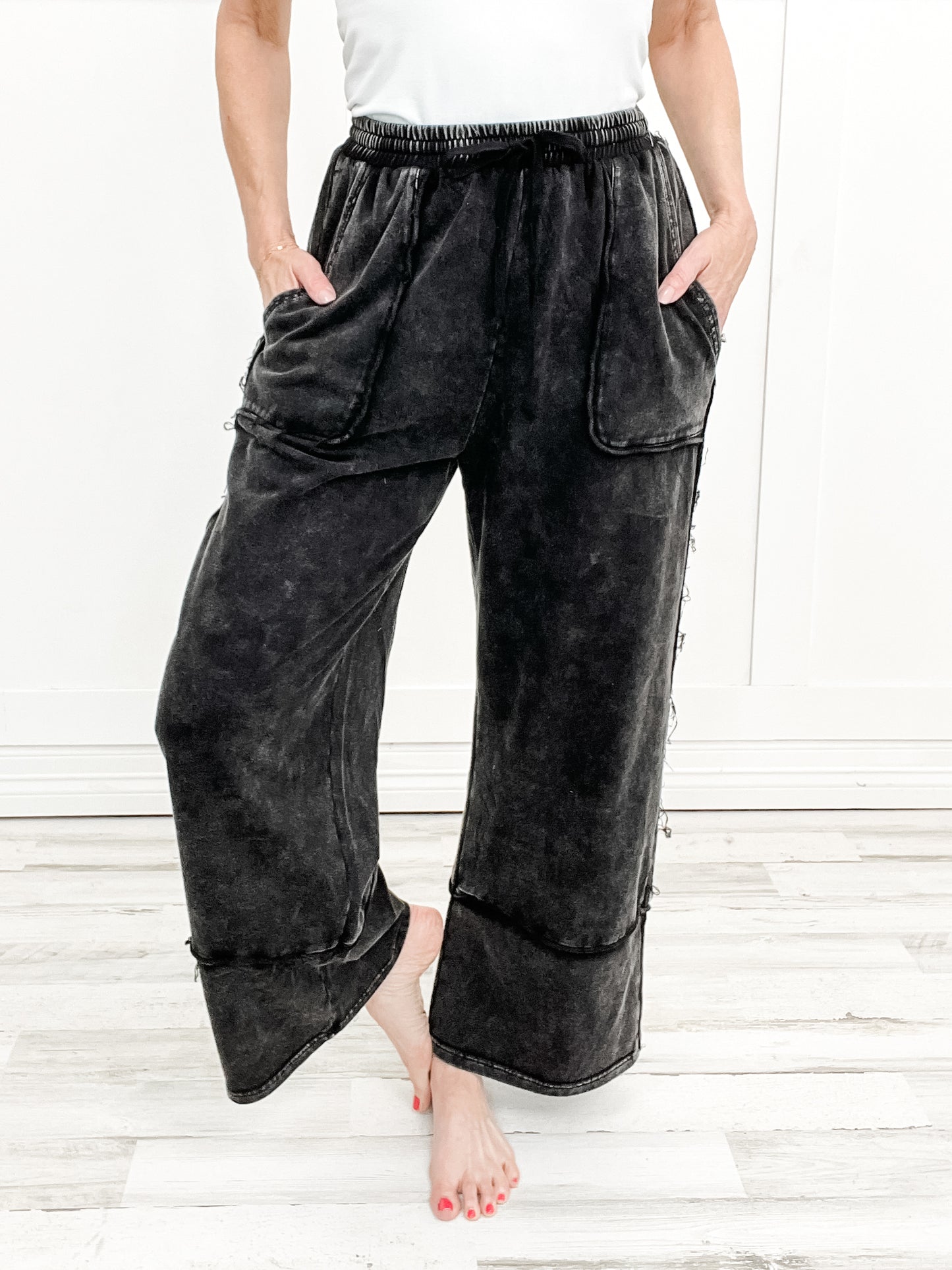 High Pursuit Washed Cotton Terry Lounge Pants