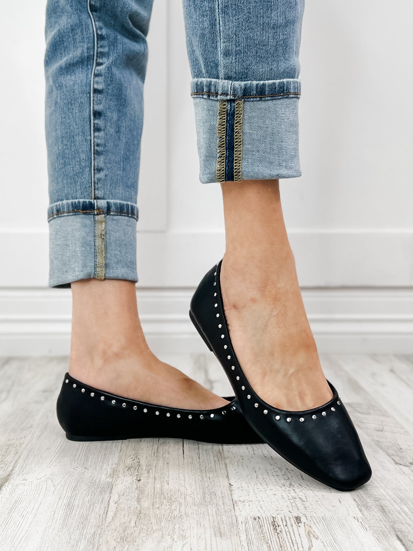 Corkys Just In Time Black Flats